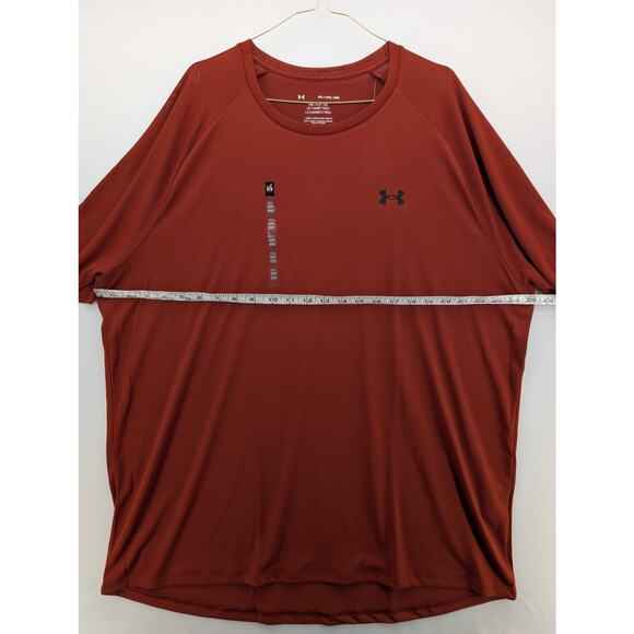NWT Under Armour Men's UA Tech 2.0 Short Sleeve T-Shirt in Earthen Orange sz 2XL - Picture 3 of 4